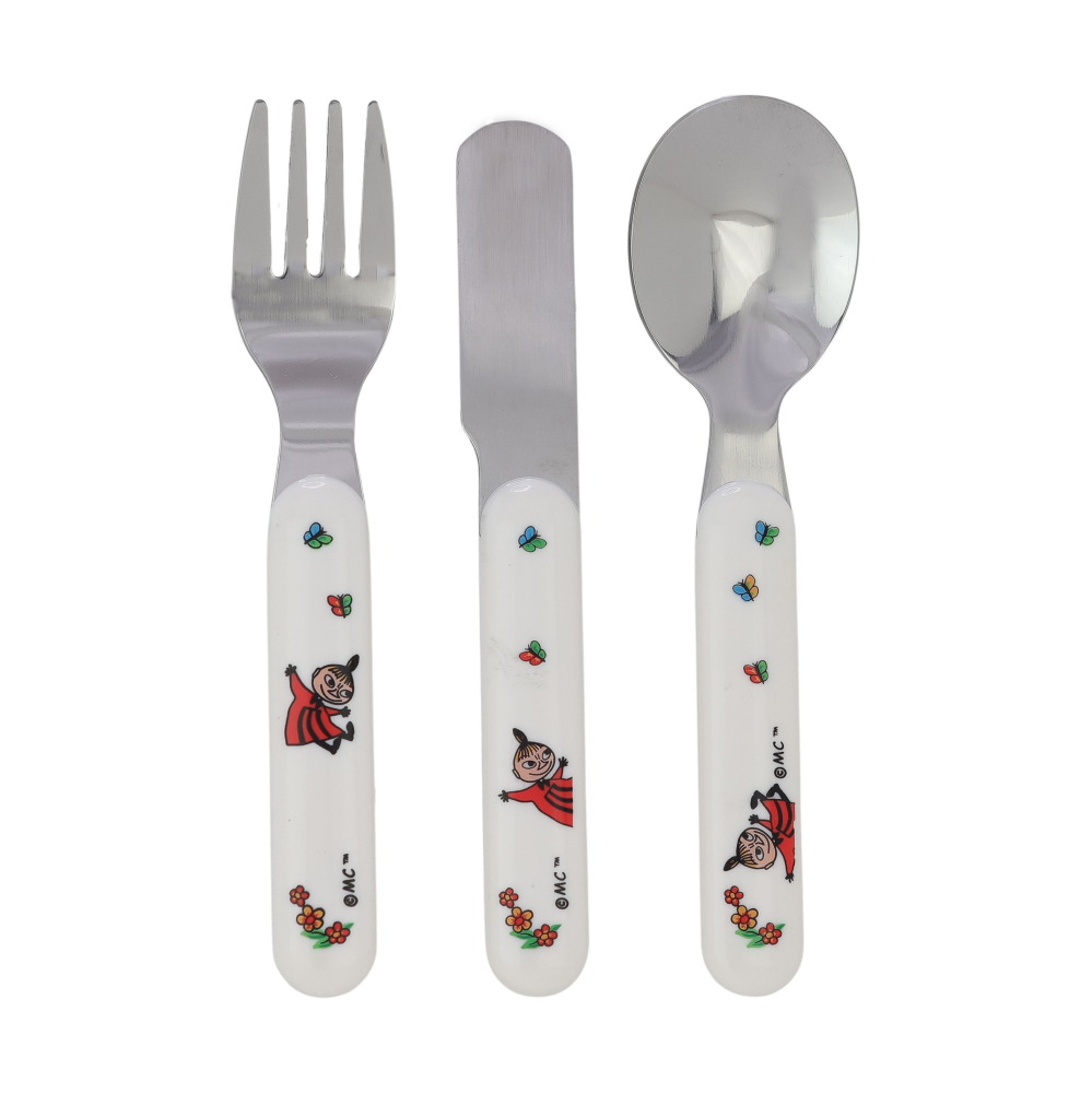 Mumin barnbestick 3 delar, Vit