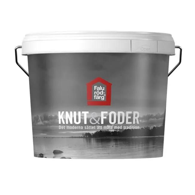 Falu Rödfärg Knut&Foder Fasadfärg helmatt Ljusröd