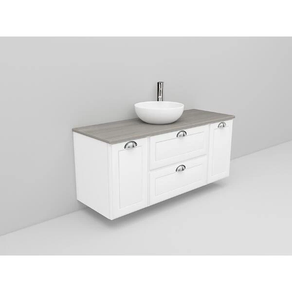 Badrumsmöbel Flexline Modell 157 120cm, Vit, Fasad Ram | Stuvbutiken - Bild 2