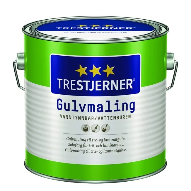 TreStjerner Golvfärg Halvblank 0,68 L Valfri kulör