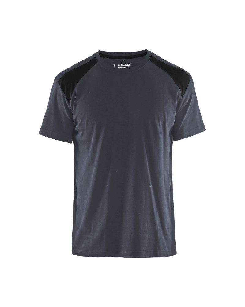 T-SHIRT 3379 1042 MÖRKGRÅ/SVART L
