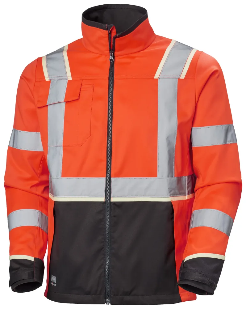 Helly Hansen Workwear UC-ME 77215_269 Jacka varsel, orange/svart Varsel, Orange/Svart