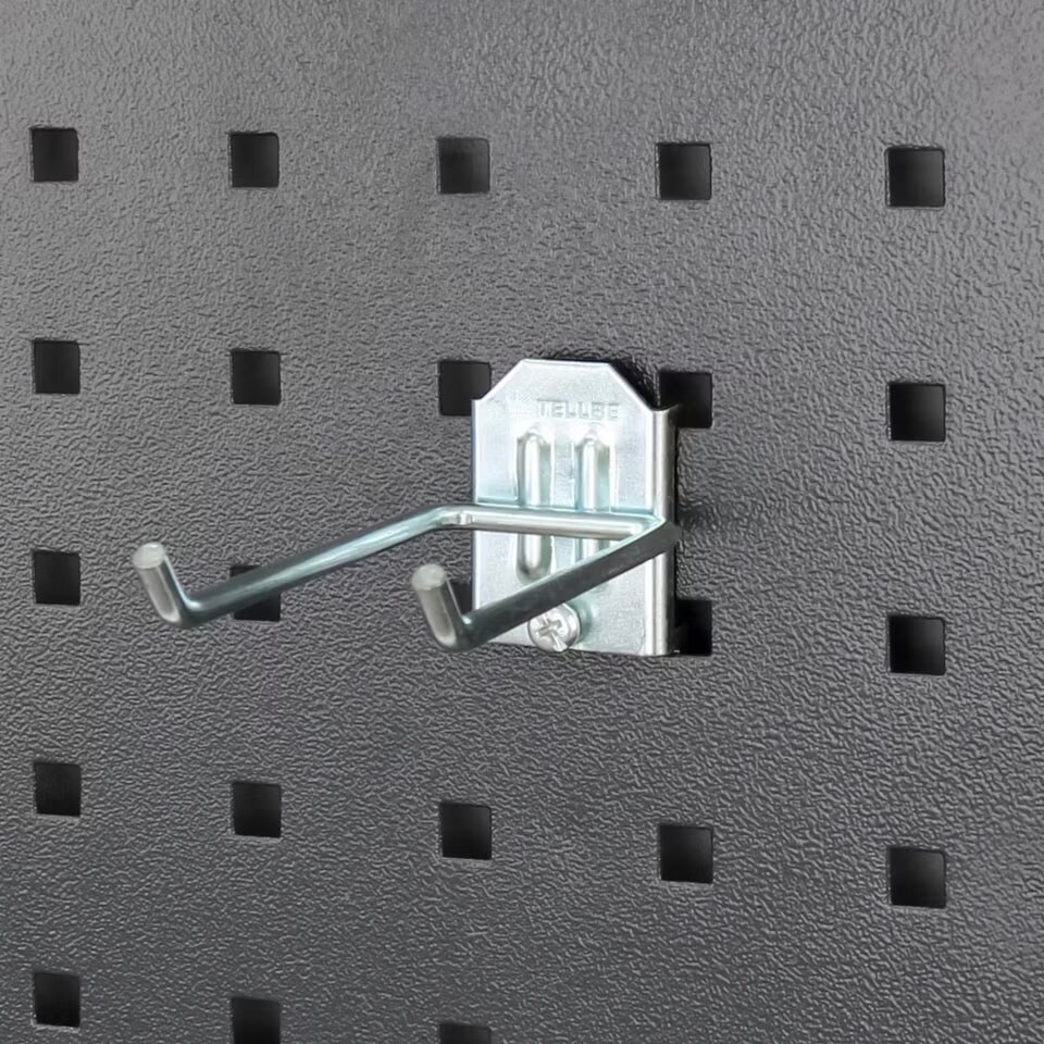 Kjøp Tellbe Dobbelkrok til verktøypanel, elfz, 5x100x45 mm, 3-pk.