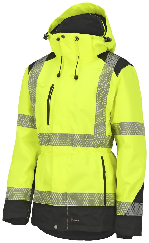 L.Brador 430P-W Vinterjacka hi-vis gul, dam, klass 2 XS