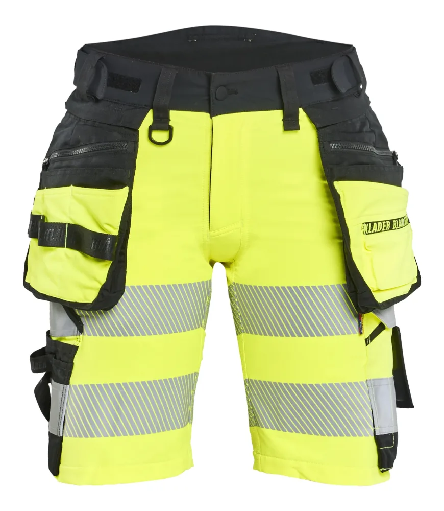 Blåkläder 702016483399C42 Shorts varsel, gul/svart C42